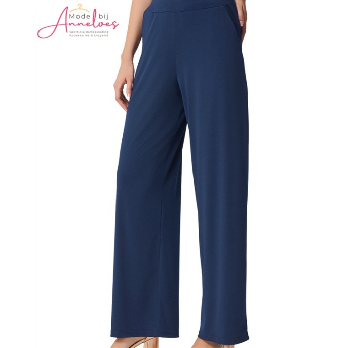Batida Broek 2469 rechte pijp uni Navy blue